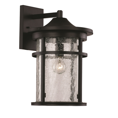 Trans Globe Lighting 40381 BK Avalon 14.5" Outdoor Black Transitional Wall Lantern